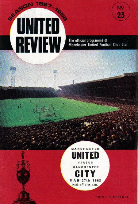 1967/68 - MAN UTD v MAN CITY